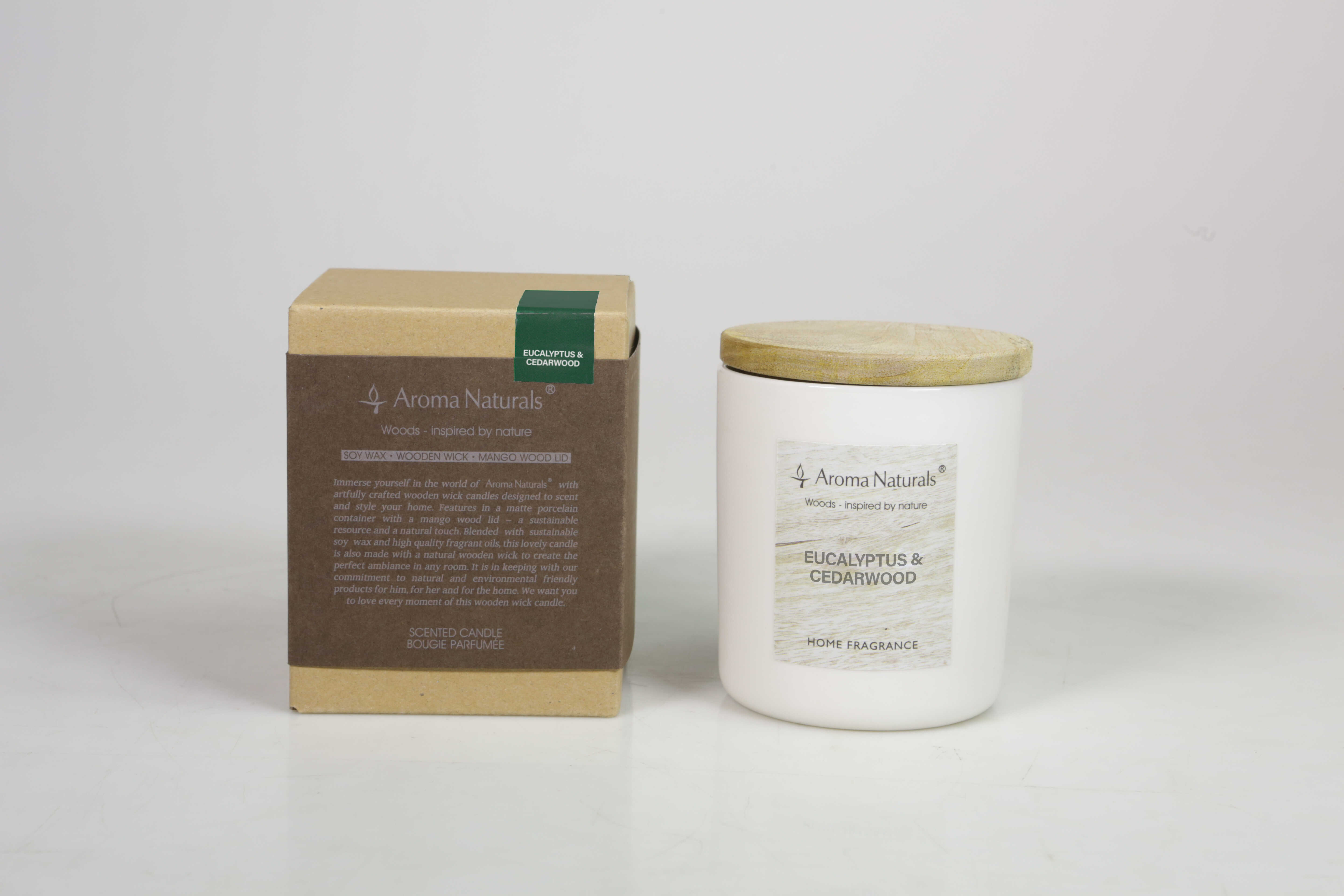  SCENTED CANDLE WOODS EUCALYPTUS & CEDARWOOD 190GR 80X90