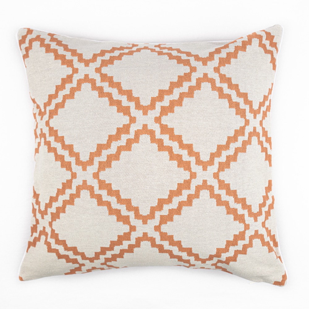 FLOOR CUSHION ALDO TERRACOTTA REVERSIBLE 60X60