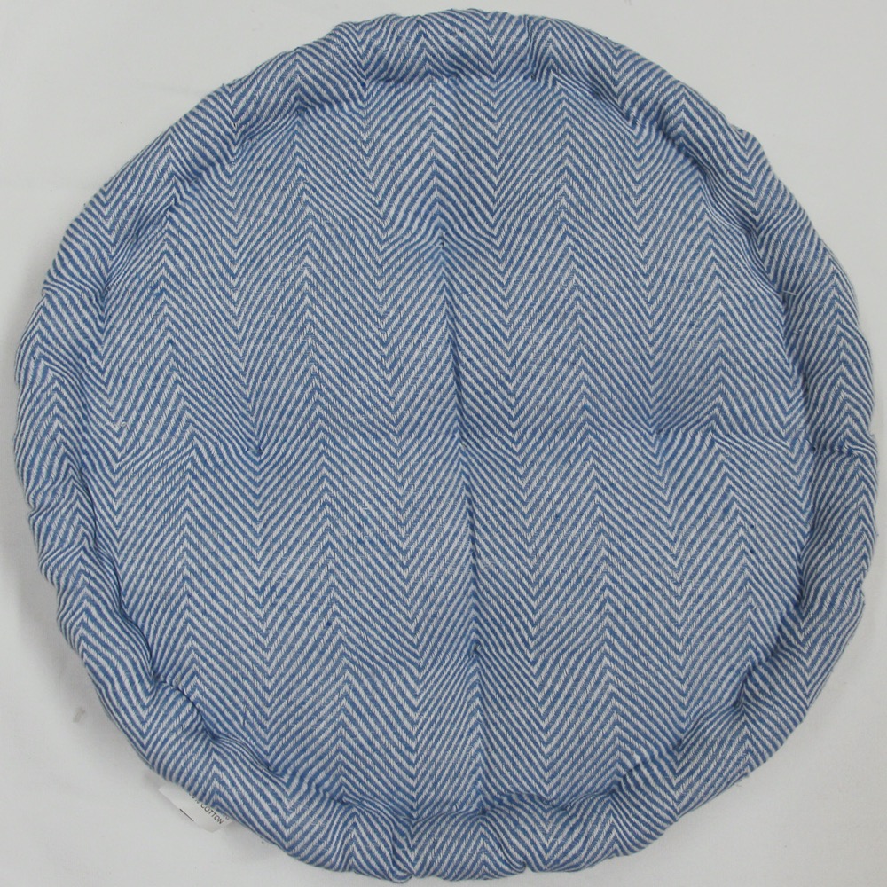 FLOOR CUSHION CHEVRON SKYBLUE D45x10
