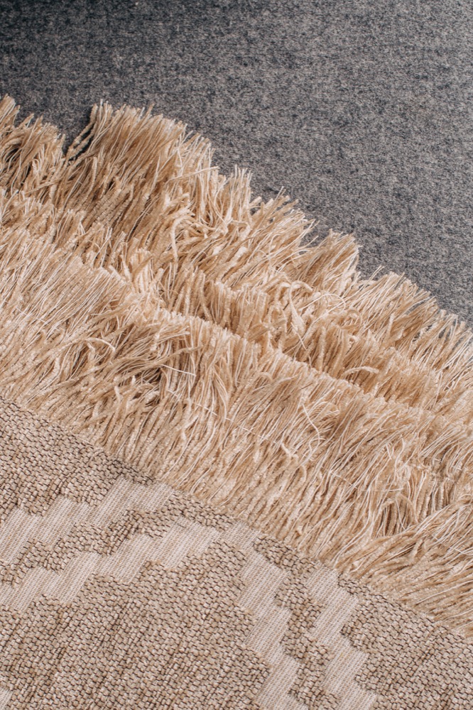 DECORATIVE THROW ALDO CHENILLE BEIGE
