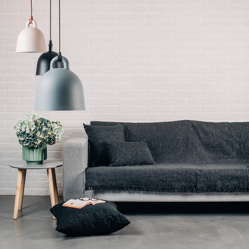 FLOOR CUSHION PLAIN BLACK 60X60