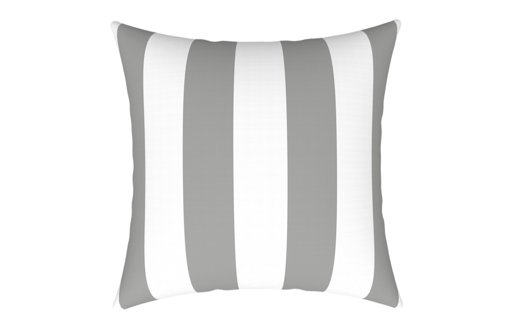  WATERPROOF CUSHION STRIPED GREY 43X43