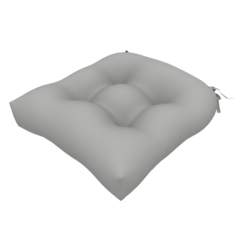  WATERPROOF CHAIR CUSHION PLAIN GREY SET  OF 2 PCS 48X48X12.5