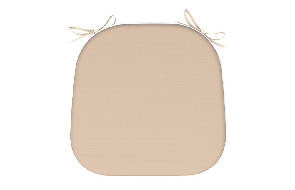  WATERPROOF CHAIR CUSHION PLAIN BEIGE SET OF 2 PCS 40Χ42Χ5