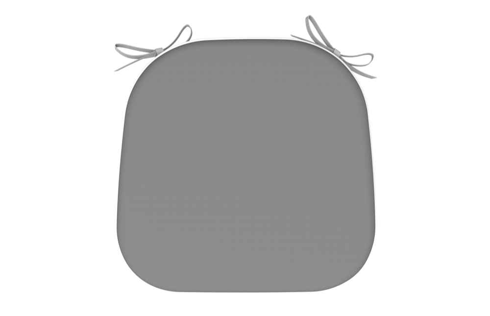  WATERPROOF CHAIR CUSHION PLAIN GREY SET  OF 2 PCS 40Χ42Χ5