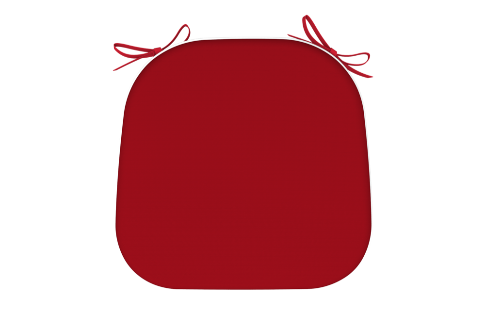  WATERPROOF CHAIR CUSHION PLAIN RED SET OF 2 PCS 40Χ42Χ5
