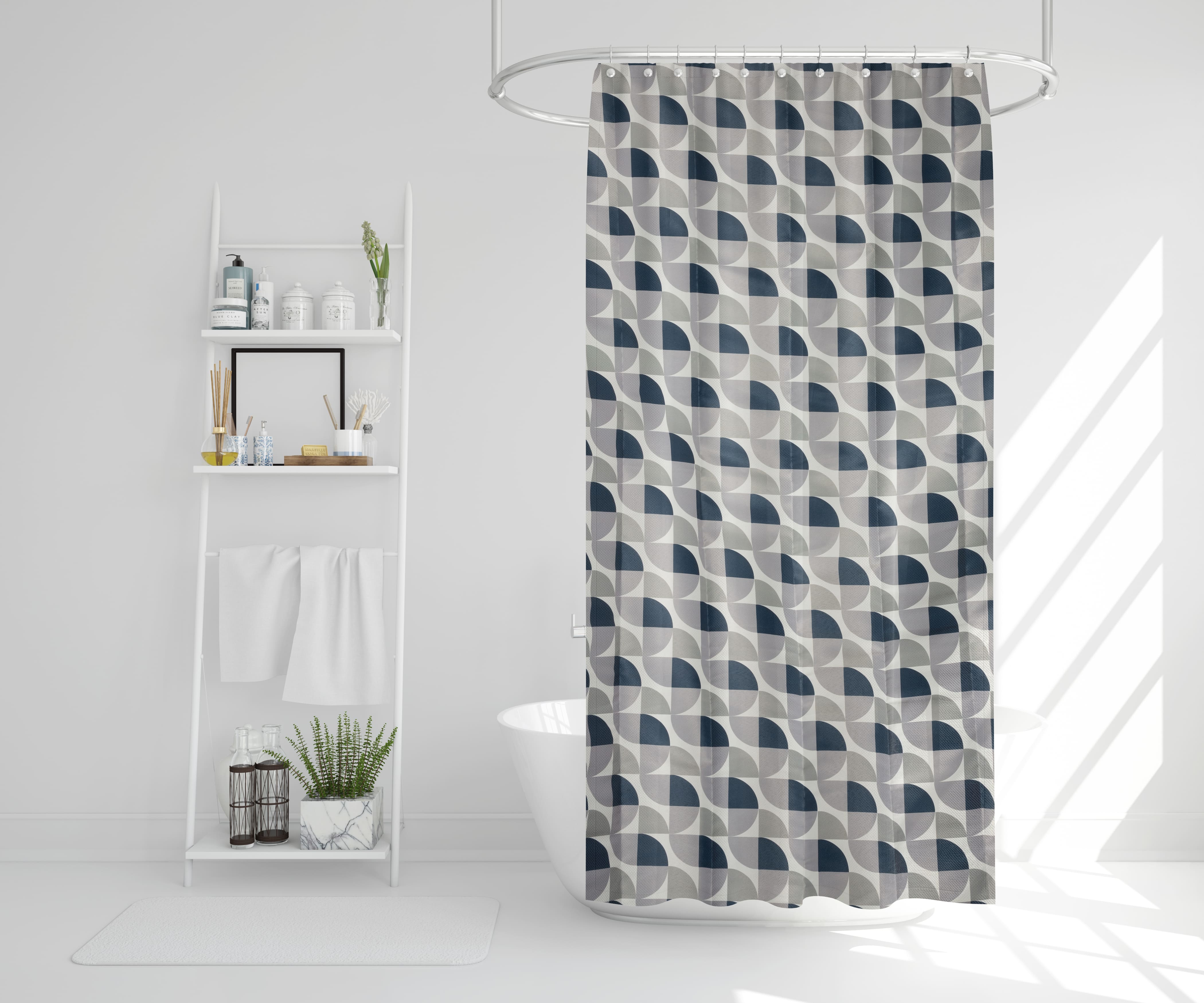 SHOWER CURTAIN MARIN-ANTHRACITE 150X180
