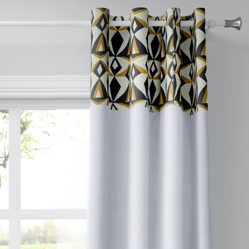 COTTON CURTAIN INSOMNIA 140Χ260 WITH EYELETS