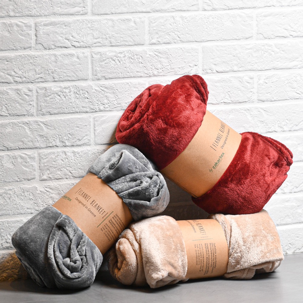 FLEECE BORDEAUX BLANKET