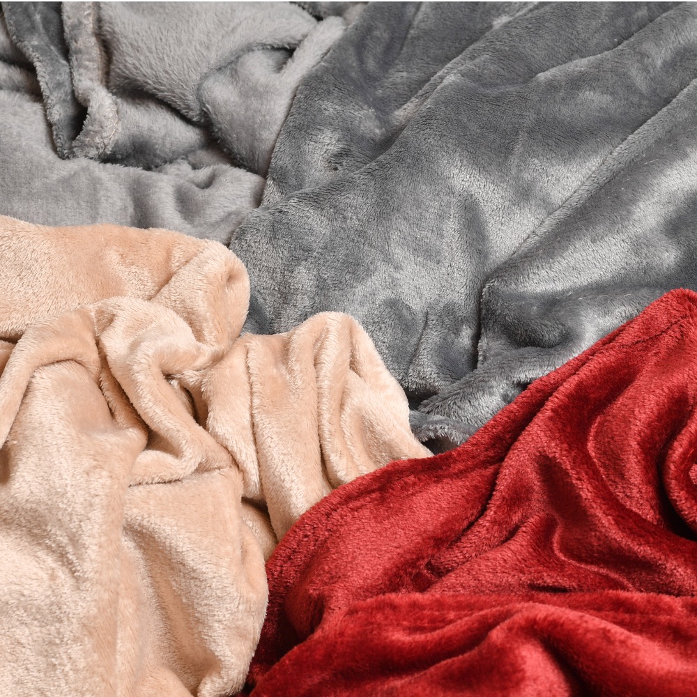 FLEECE BORDEAUX BLANKET
