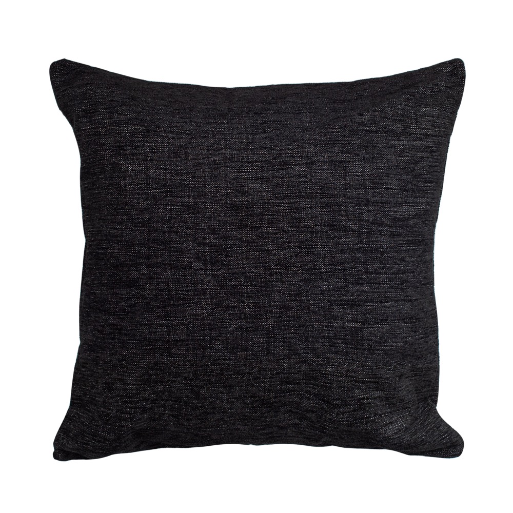 FLOOR CUSHION PLAIN BLACK 60X60