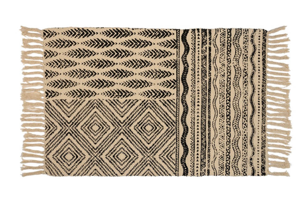 ΒΑΜΒΑΚΕΡΟ ΧΑΛΑΚΙ TOTEM ECRU/BLACK 60x90
