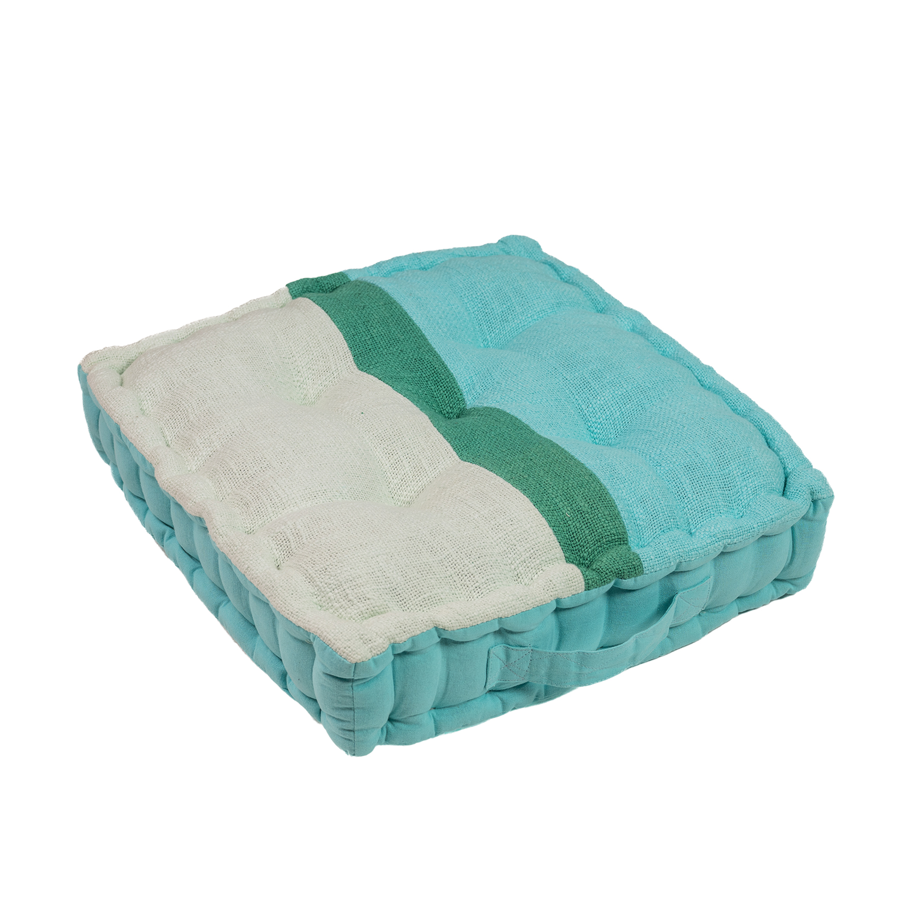 FLOOR CUSHION STRIPE PATCH 45Χ45X10