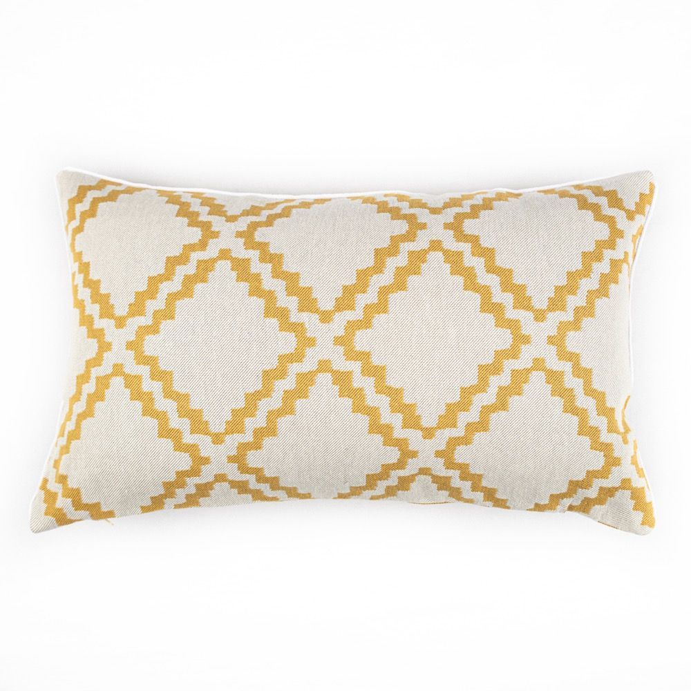 TWO-SIDED DECORATIVE CUSHION ALDO MUSTARD 