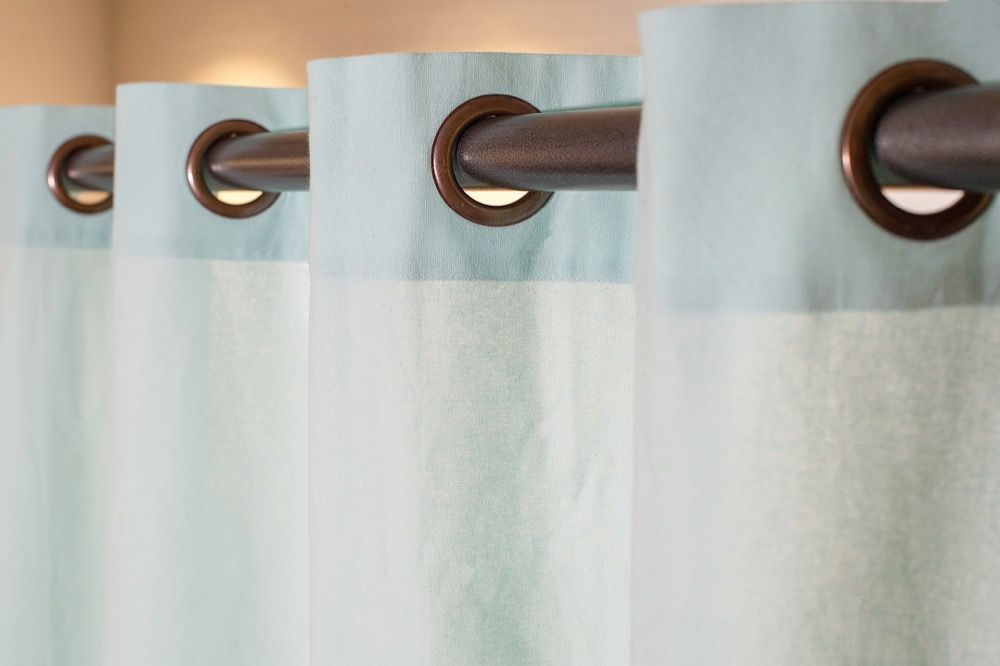 PLAIN MINT COTTON CURTAIN 140X260 WITH EYELETS