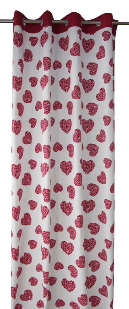 CHILDREN CURTAIN MULTIHEARTS 150X280 WITH EYELETS