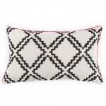 TWO-SIDED DECORATIVE CUSHION ALDO BLACK/RED  