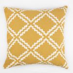 FLOOR CUSHION ALDO MUSTARD REVERSIBLE 60X60