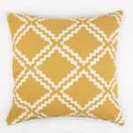 FLOOR CUSHION ALDO MUSTARD REVERSIBLE 60X60