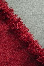 DECORATIVE THROW PLAIN BORDEAUX