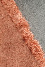 DECORATIVE THROW PLAIN SALMON