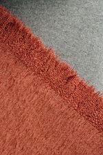 DECORATIVE THROW PLAIN TERRACOTTA