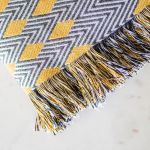 DECORATIVE THROW MONSOON MUSTARD