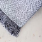 DECORATIVE THROW AVALON DARK GREY 