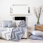 SOFA THROW MAGNA GREY/WHITE 