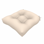  WATERPROOF CHAIR CUSHION PLAIN BEIGE SET OF 2 PCS 48X48X12.5