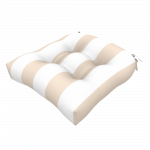  WATERPROOF CHAIR CUSHION STRIPED BEIGE SET OF 2 PCS 40Χ42Χ12.5