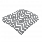 WATERPROOF CHAIR CUSHION CHEVRON GREY SET OF 2 PCS 48X48X12.5