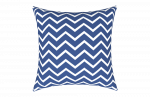  WATERPROOF CUSHION CHEVRON NAVY BLUE 43X43