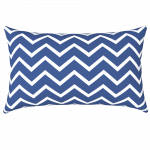  WATERPROOF CUSHION CHEVRON NAVY BLUE 30X50