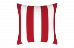  WATERPROOF CUSHION STRIPED RED 43X43