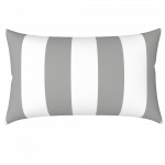  WATERPROOF CUSHION STRIPED GREY 30X50