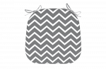  WATERPROOF CHAIR CUSHION CHEVRON GREY SET OF 2 PCS 40Χ42Χ5