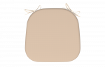  WATERPROOF CHAIR CUSHION PLAIN BEIGE SET OF 2 PCS 40Χ42Χ5