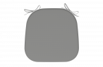  WATERPROOF CHAIR CUSHION PLAIN GREY SET  OF 2 PCS 40Χ42Χ5