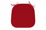  WATERPROOF CHAIR CUSHION PLAIN RED SET OF 2 PCS 40Χ42Χ5