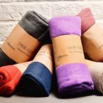 POLAR FLEECE TAUPE LEATHER DETAIL 120X180 SOFA BLANKET