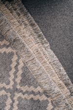 DECORATIVE THROW ALDO CHENILLE LIGHT GREY