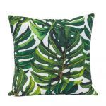 COTTON CUSHION MONSTERA LEAVES 40X40 