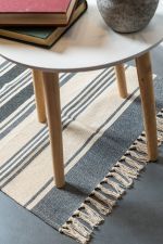  COTTON RUG GREY LINES 60X90