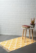 MUSTARD LEAF COTTON RUG 60X90