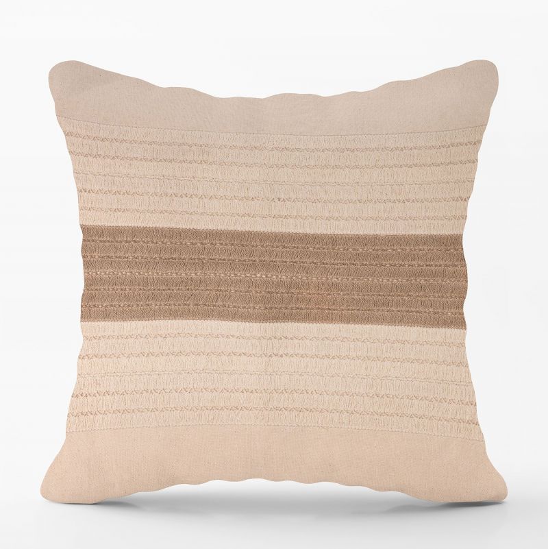 Φωτογραφία από  COTTON CUSHION 40X40 BEIGE- NATURAL CROCHET