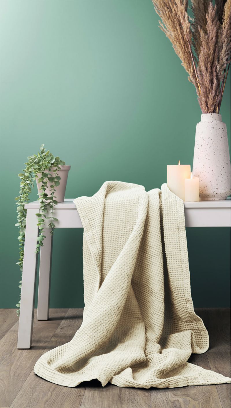 Φωτογραφία από Waffle blanket cream