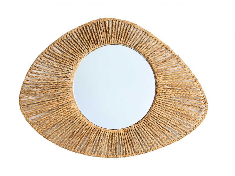 Φωτογραφία από ΚΑΘΡΕΠΤΗΣ ΜΕ ΚΟΡΝΙΖΑ ΑΠΟ SEAGRASS NATURAL 46X62