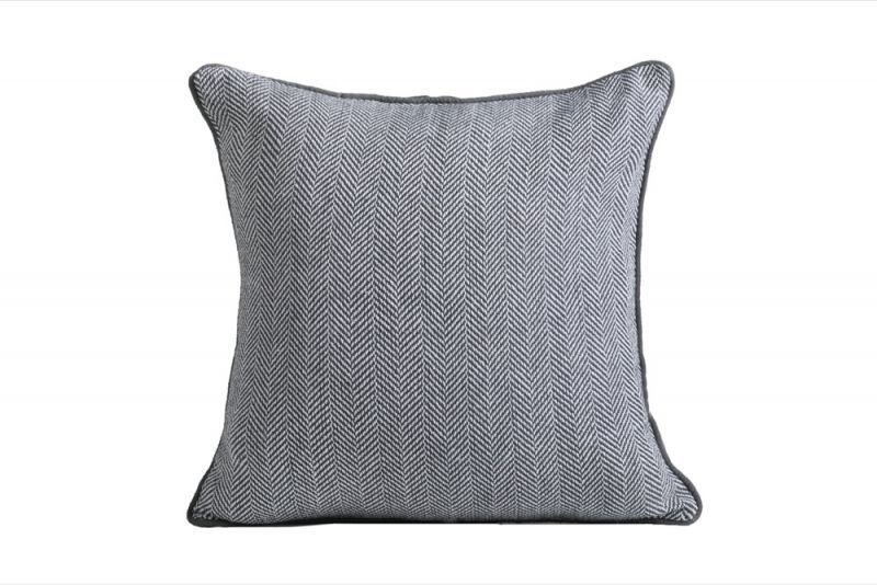 Φωτογραφία από COTTON CUSHION FISH-BONE GREY 40X40