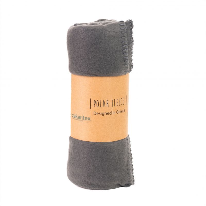 Φωτογραφία από POLAR FLEECE BLANKET GREY 120X180